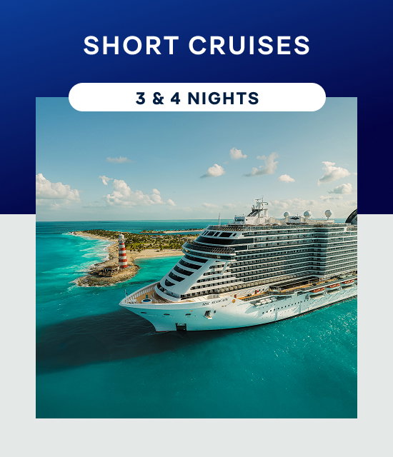 Short Cruises – 3 & 4 Nights – Click to View Cruises & Book Now