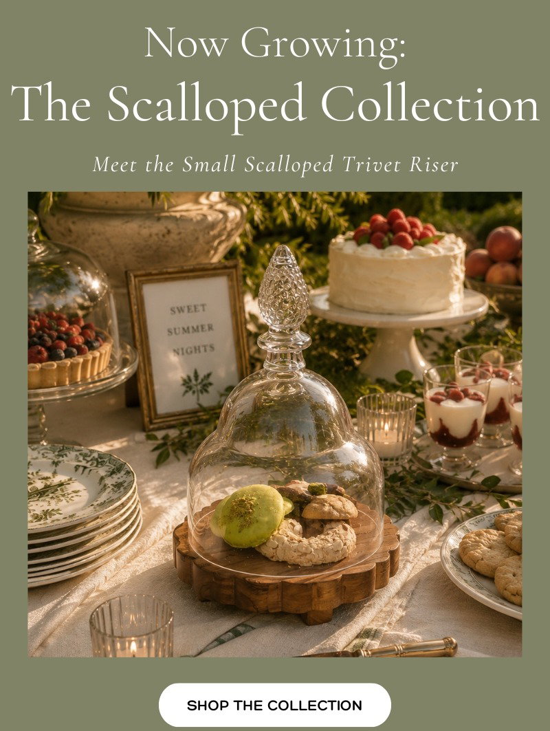 Small Scalloped Trivet Riser