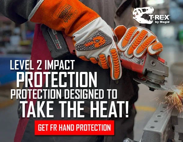 T-Rex® - by Magid - Level 2 Impact Protection Designed to Take the Heat! - GET FR HAND PROTECTION >