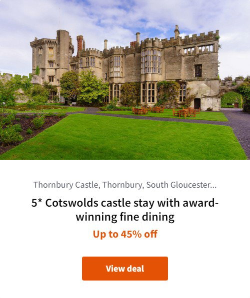 5* Cotswolds castle stay with award-winning fine dining