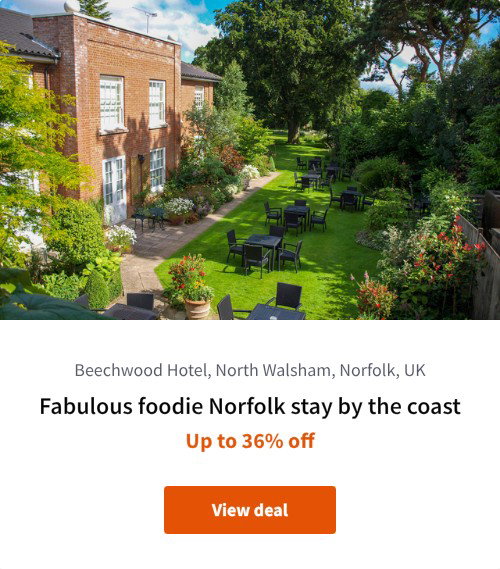Fabulous foodie Norfolk stay by the coast