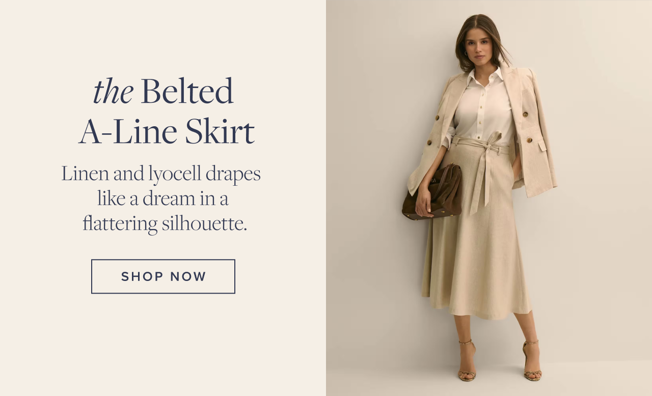 the Belted A-Line Skirt Shop Now