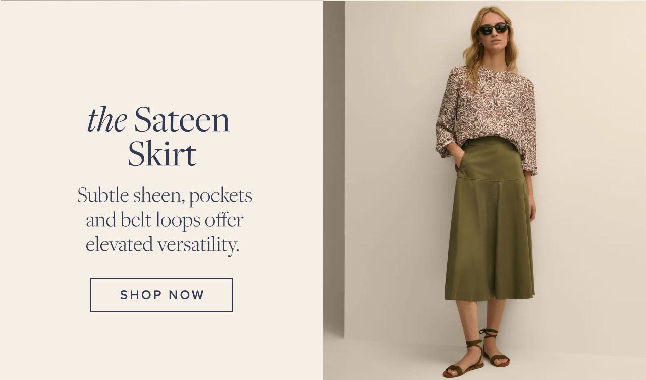 the Sateen Skirt Shop Now
