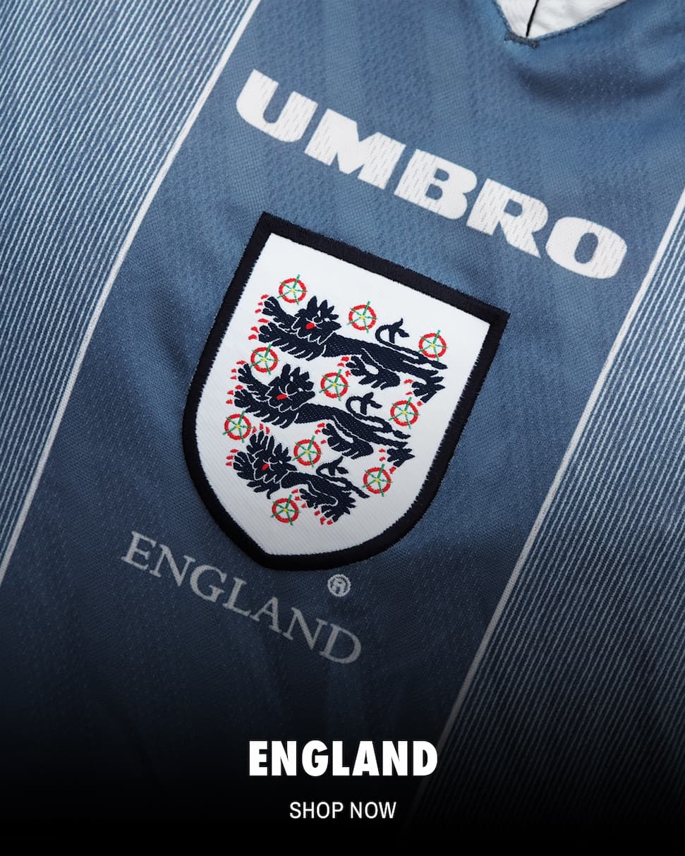 England Shirts at Vintage Football Shirts