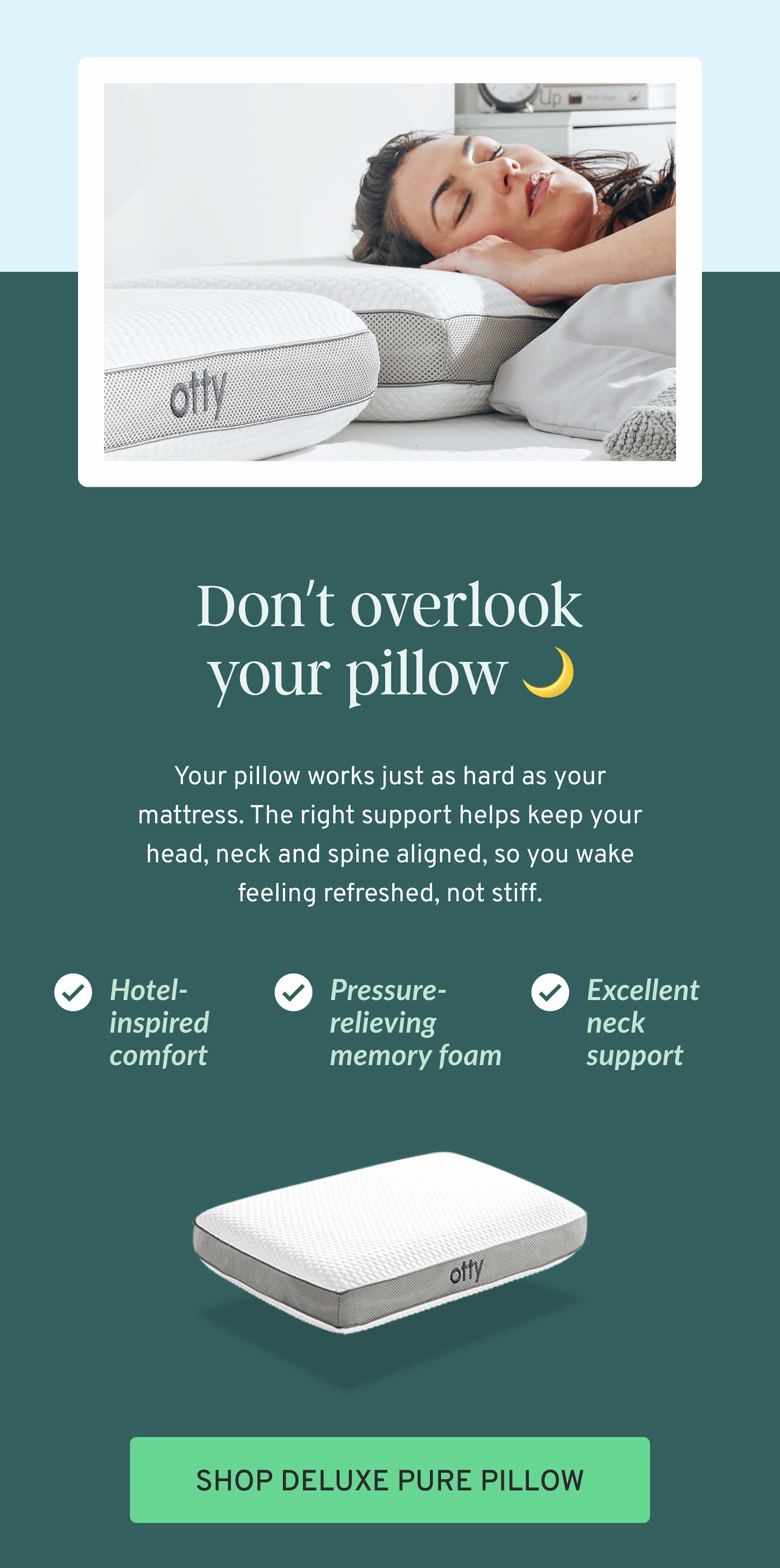 OTTY Deluxe Pure Pillow