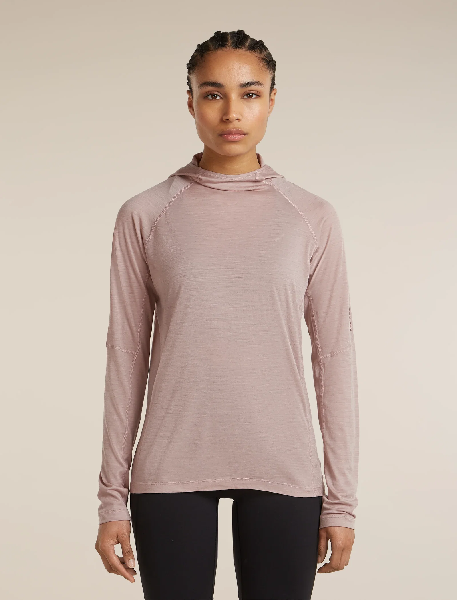 Women's 150 MerinoFine™ Ace Long Sleeve Hoodie - Pink quartz / S