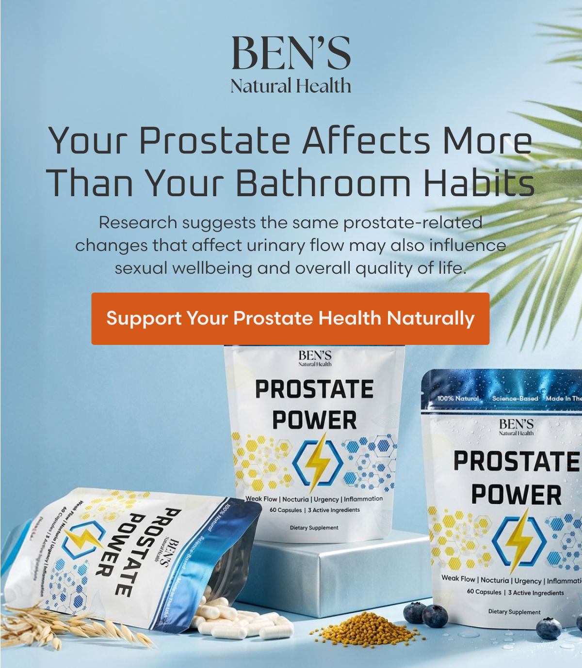Your Prostate Affects More Than Your Bathroom Habits. Research suggests the same prostate-related changes that affect urinary flow may also influence sexual wellbeing and overall quality of life.