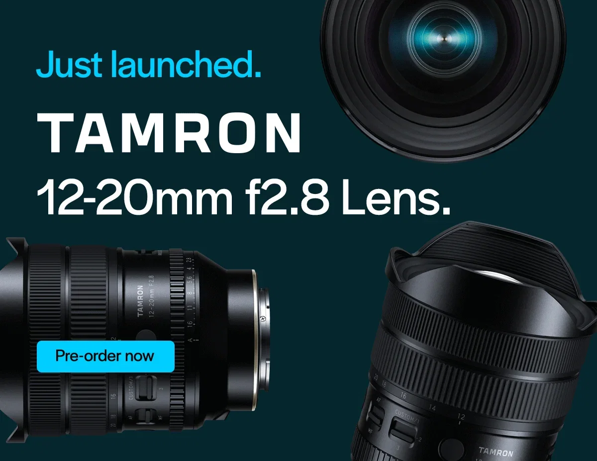 Just launched. Tamron 12-20mm f2.8 Lens.