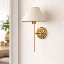 Wisteria Vitra Wall Light - Brushed Brass