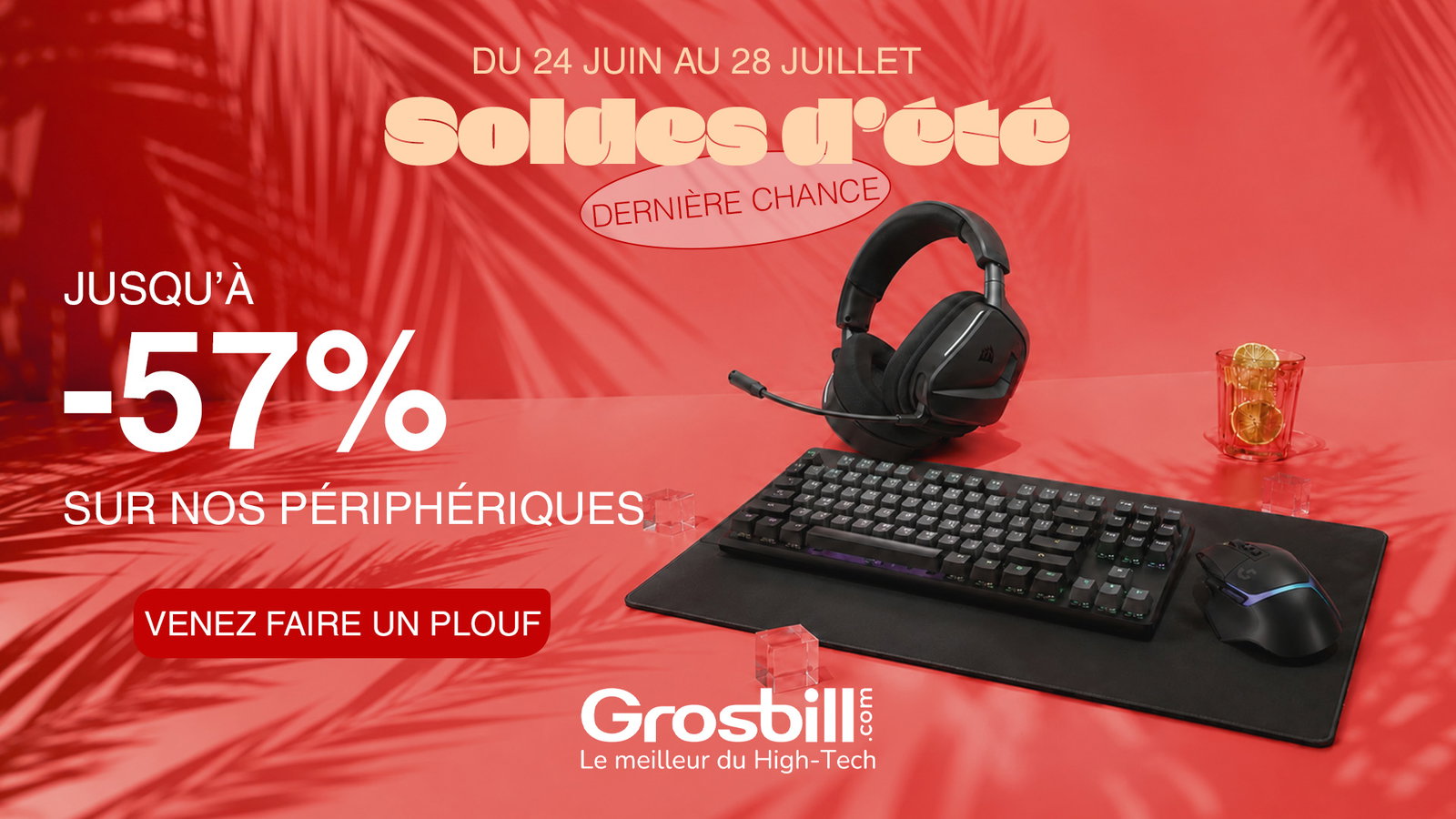 Jusqu'à -57% sur nos périphériques, venez faire un plouf