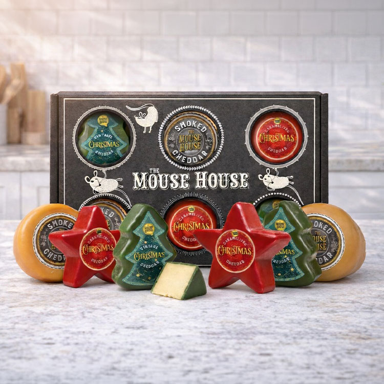 The Mouse House Set of 6 Festive Truckle Selection