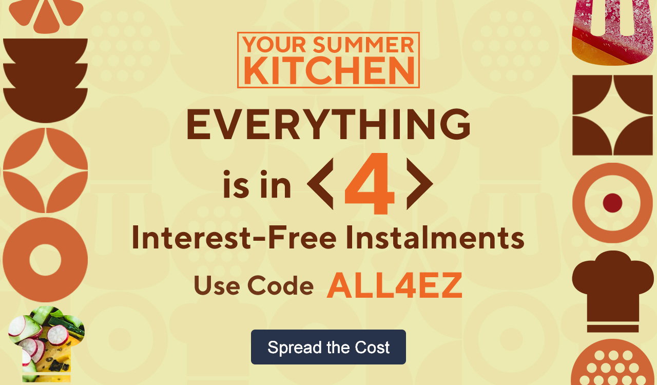 Everything is in 4 interest-free instalments with code ALL4EZ
