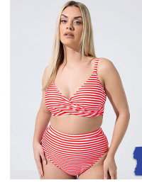 LIMITED COLLECTION Haut de bikini rouge à rayures