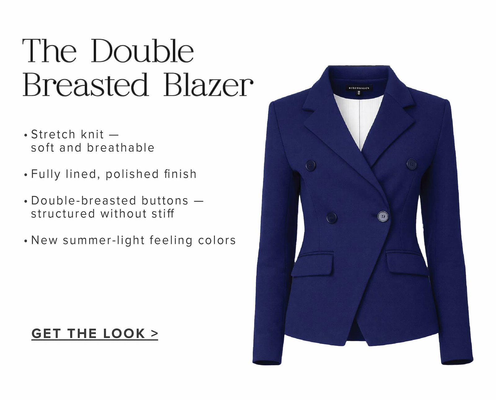The double breasted blazer