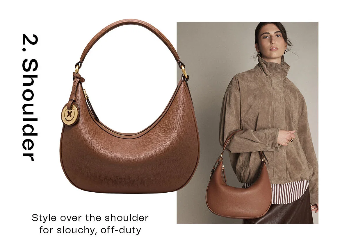 2. Shoulder | Style over the shoulder for slouchy, off-duty