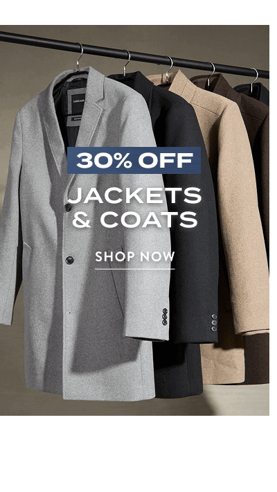 30% Off Jackets & Coats