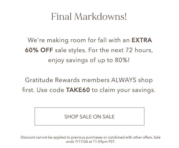 Shop Sale Now & Save Up to 80%