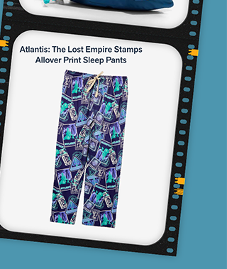 Atlantis The Lost Empire Stamps Allover Print Sleep Pants