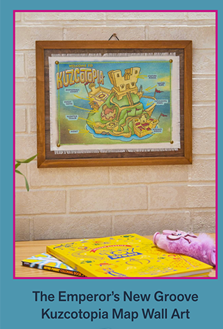 The Emperor's New Groove Kuzcotopia Map Wall Art