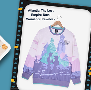 Atlantis The Lost Empire Tonal Women's Crewneck