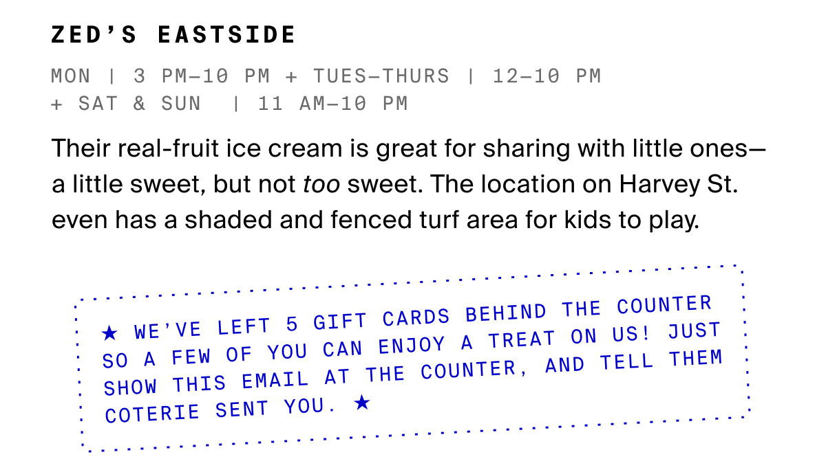 Zed's Eastside