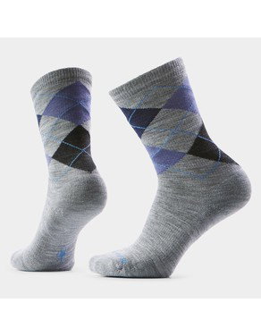 Everyday Diamond Jim Argyle Crew Socks-Light Gray / L