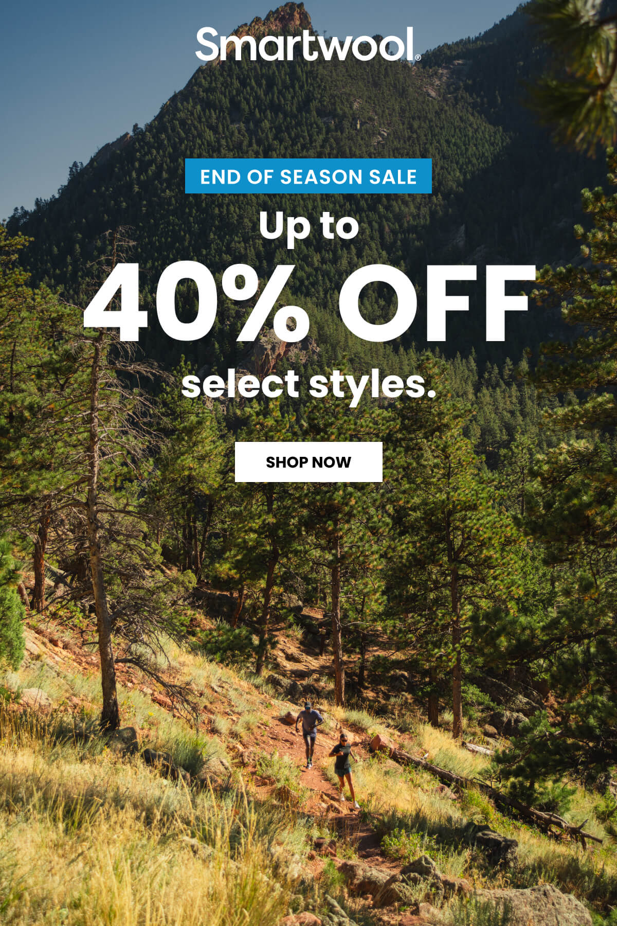Up to 40% off select styles. Show now.