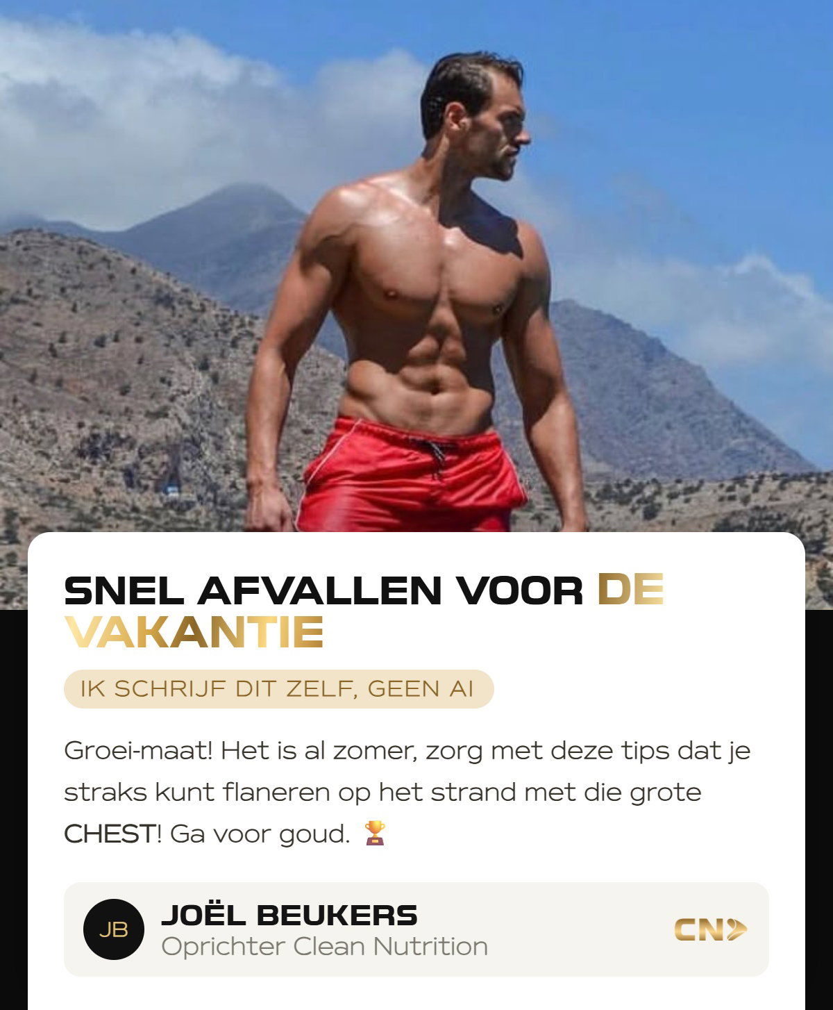 Snel afvallen voor de vakantie