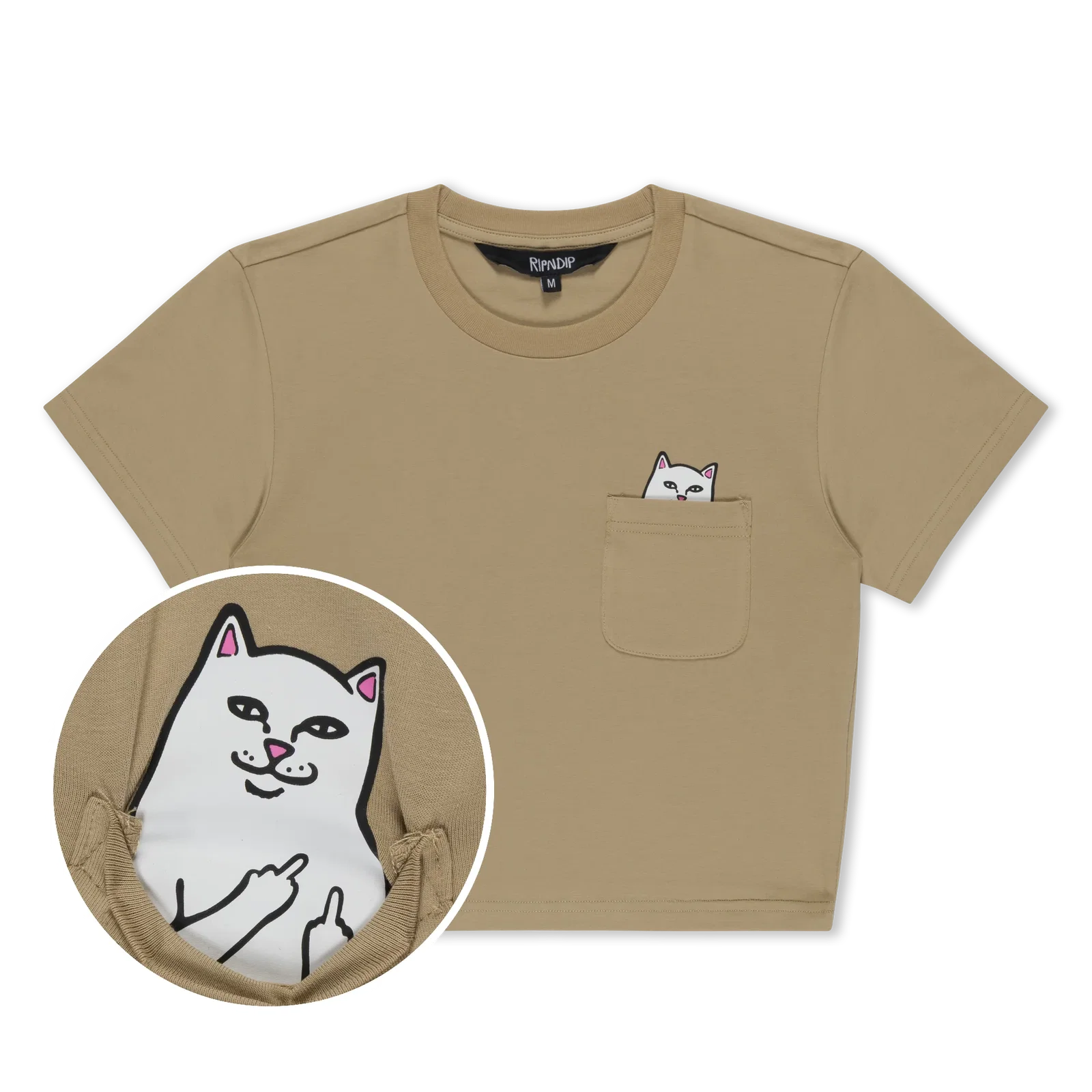 Image of Lord Nermal Cropped Pocket Tee (Tan)