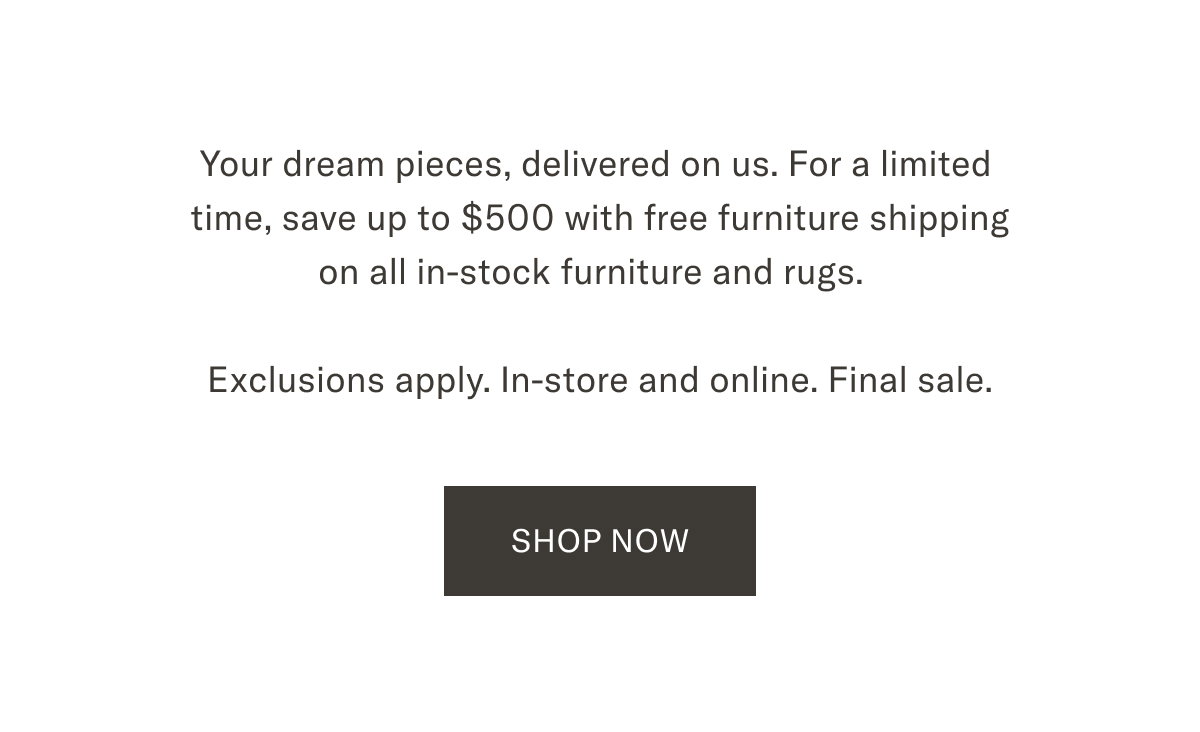 Free Furniture Shipping