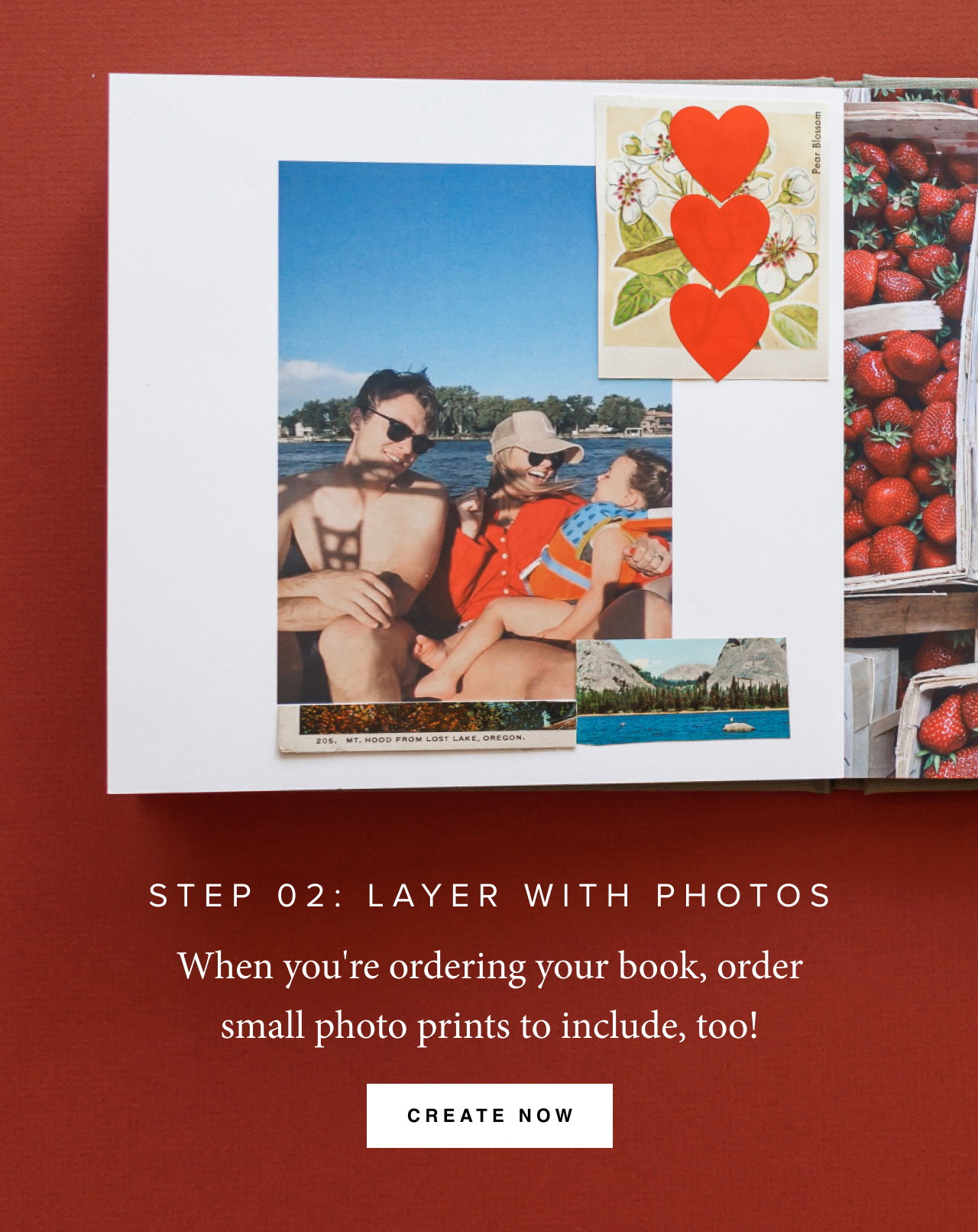 When you're ordering your book, order small photo prints to include, too!