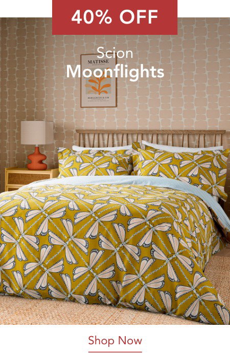 40% Off Scion Moon Flights Bedding in Chai