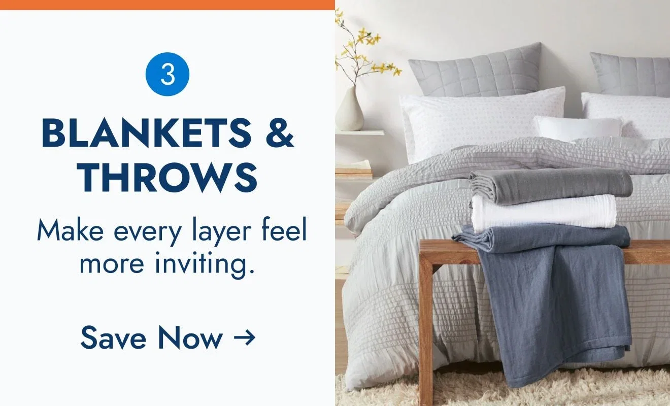 Blankets & Throws - Make every layer feel more inviting