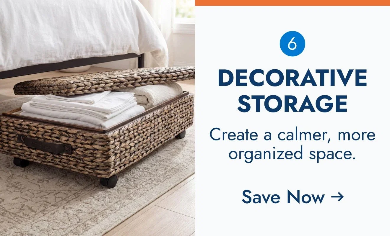 Decorative Storage - Create a calmer, more organized space