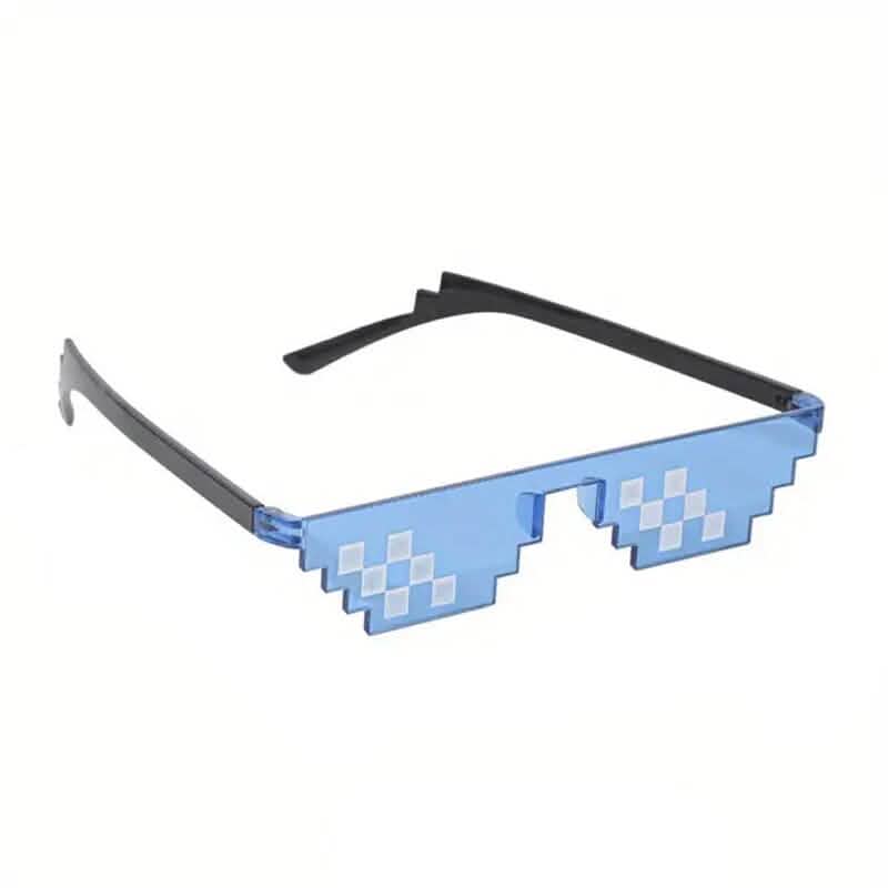 Image of Anime Pixel Mosaic Funny Party Glasses