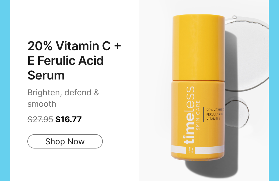 20% vitamin C + E ferulic acid serum brighten, defend & smooth skin