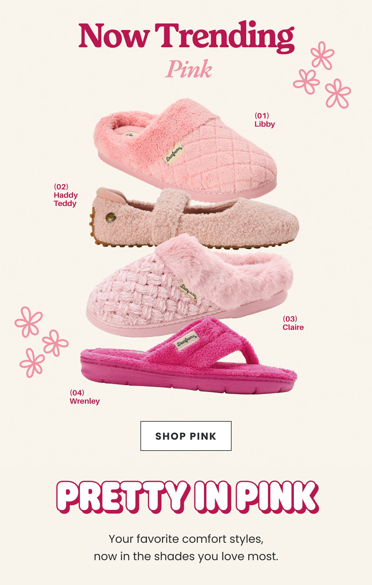 Now Trending: PINK. SHOP PINK
