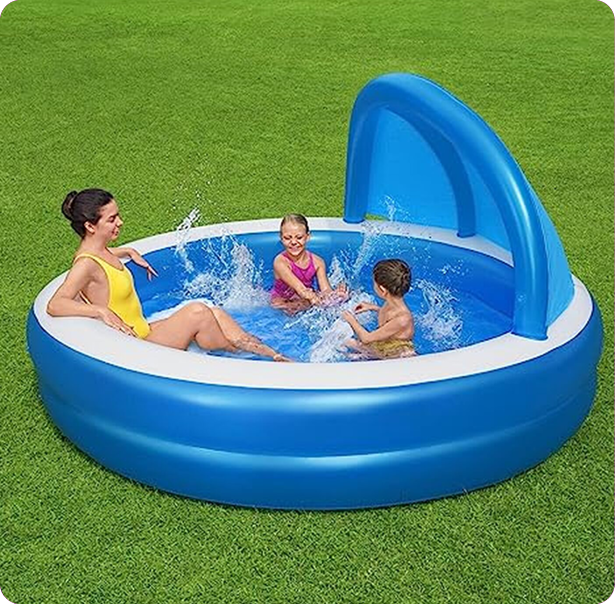 Bestway Kids Paddling Pool with Canopy