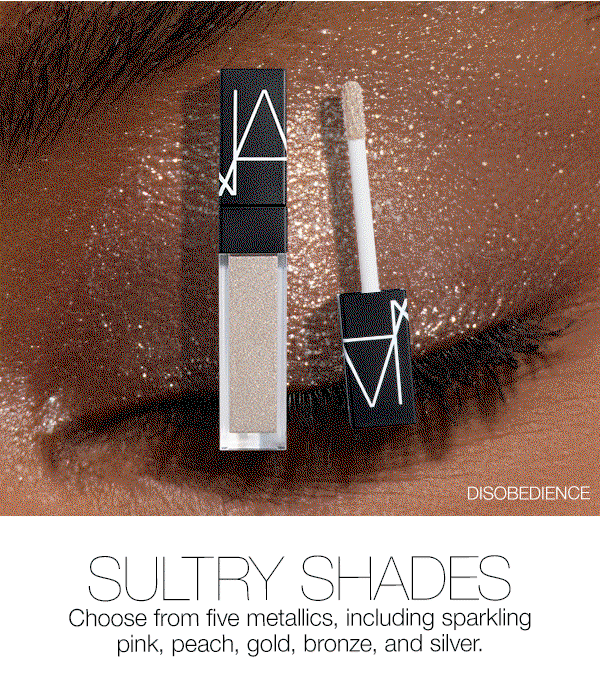 Slot 3: Choose from five metallics, including sparkling pink, peach, gold, bronze, and silver.