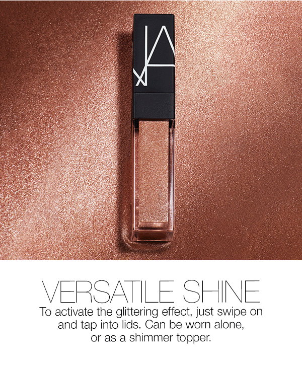 Slot 5: To activate the glittering effect, just swipe on and tap into lids. Can be worn alone, or as a shimmer topper.