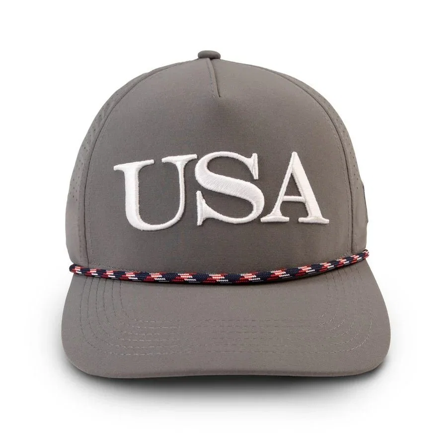 Image of USA Rope Lightweight Performance Hat - Gray
