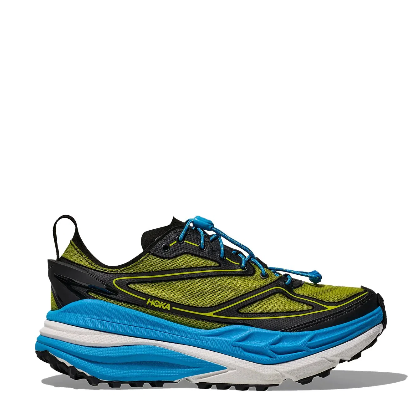Image of Hoka Stinson One7 Trainer Black / Skyward Blue