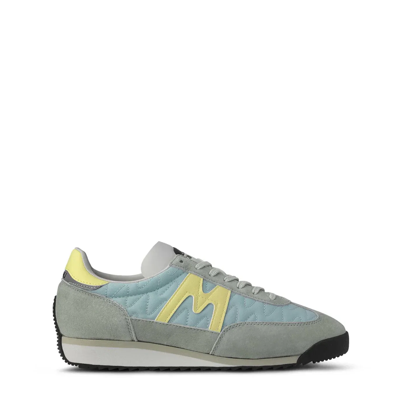 Image of Karhu Womens Mestari Trainer Aqua Gray / Wax Yellow