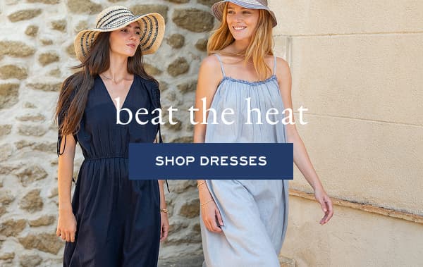 Beat the Heat - Shop Dresses - Image of two women wearing dresses.