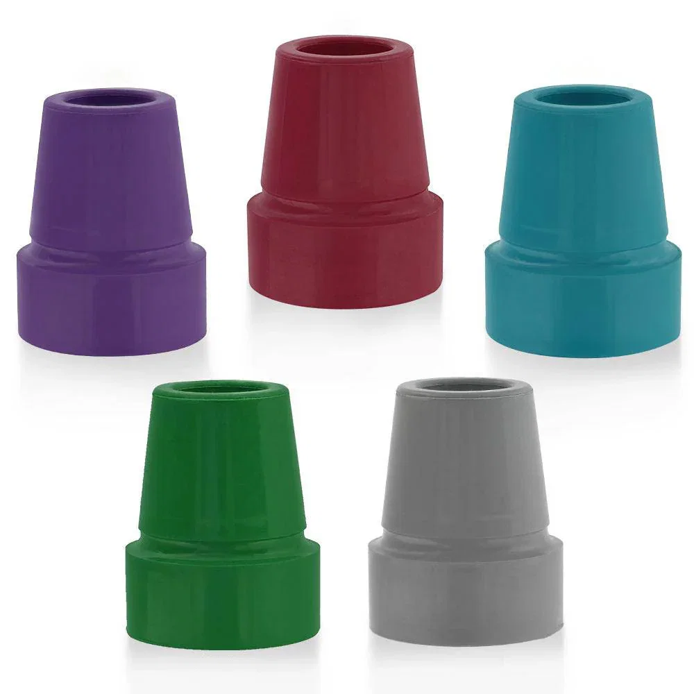 Image of Colorful Designer 18mm Rubber Cane Tip - Choose Your Hue!