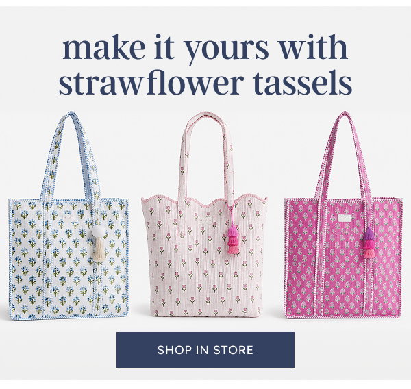 Make it yours with Strawflower tassels