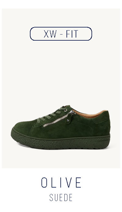 OLIVE SUEDE