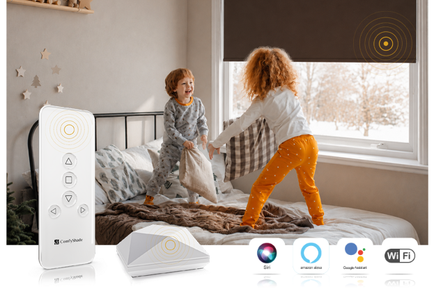 Motorised Blackout Roller Blinds 