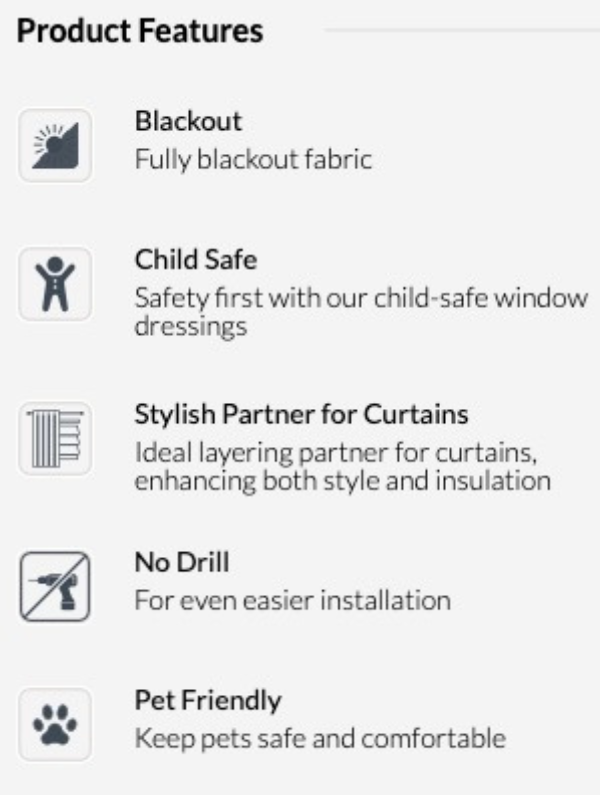 Perfect Fit® Blackout Roller Blinds 