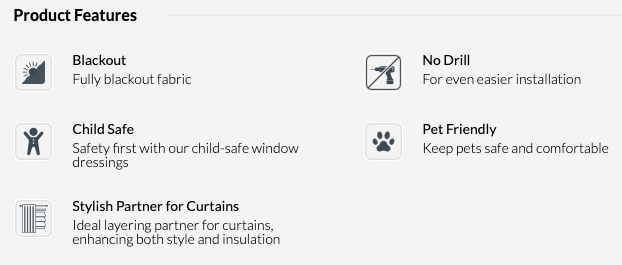 Perfect Fit® Blackout Roller Blinds 